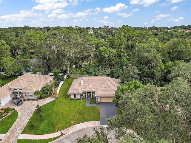 birds eye view of property