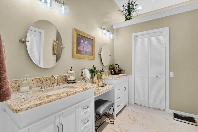 bathroom with vanity