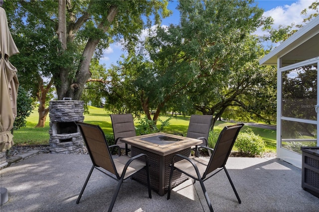 view of patio