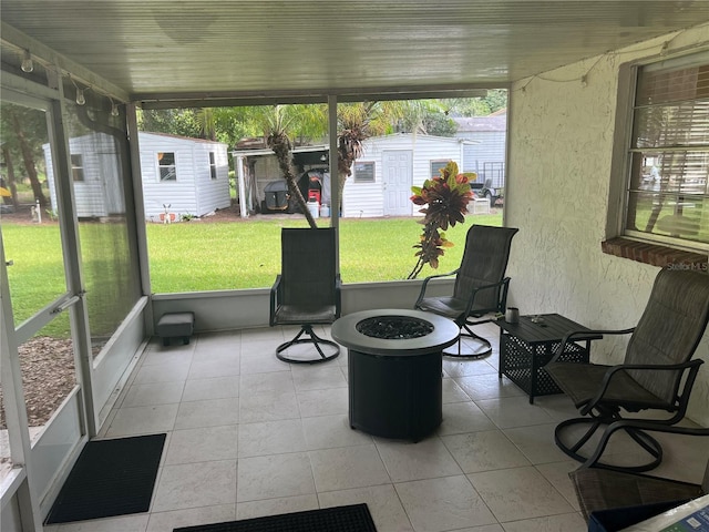 view of sunroom / solarium