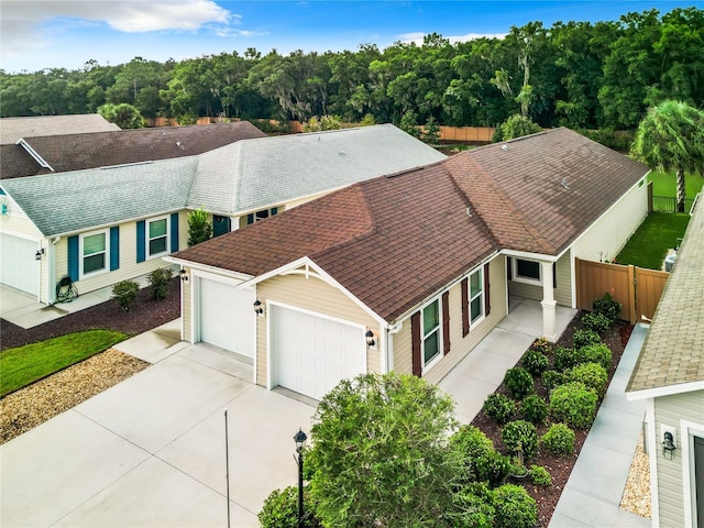 birds eye view of property