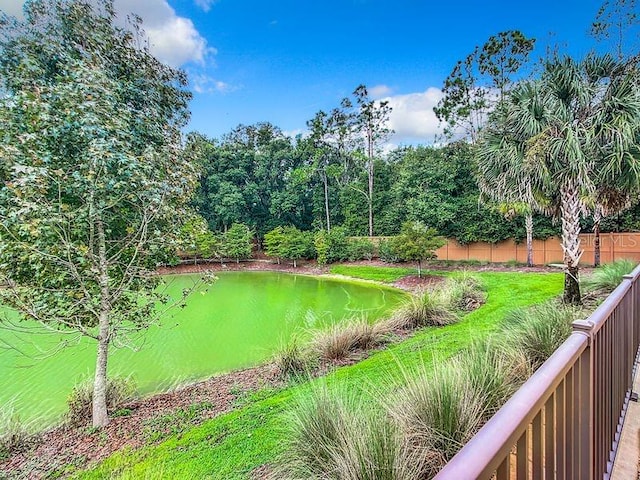 view of home's community featuring a water view