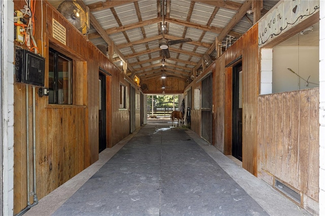 view of horse barn