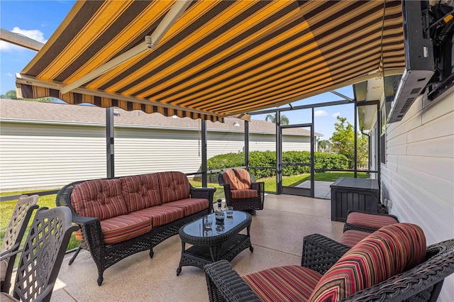 view of patio / terrace featuring outdoor lounge area