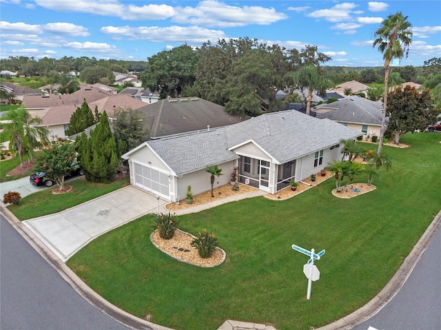 birds eye view of property