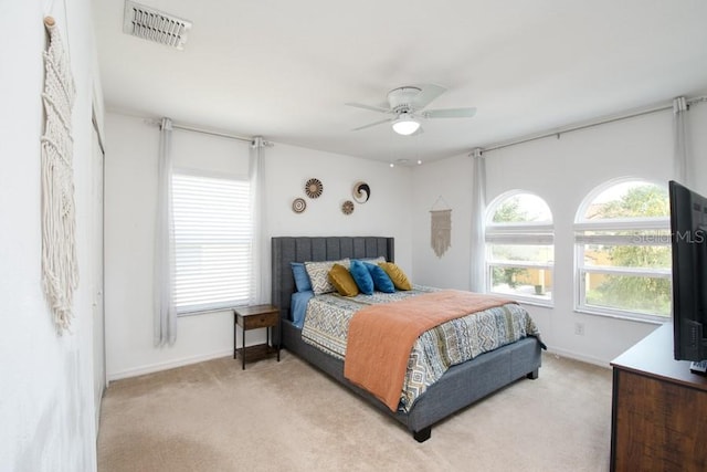 436 Orange Cosmos Blvd, Davenport, FL 33837 - bedroom featuring light colored carpet, baseboards, and ceiling fan