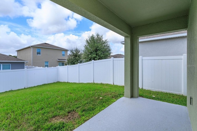 3654 Caspian St, Leesburg, FL 34748 - view of yard with a fenced backyard and a patio area