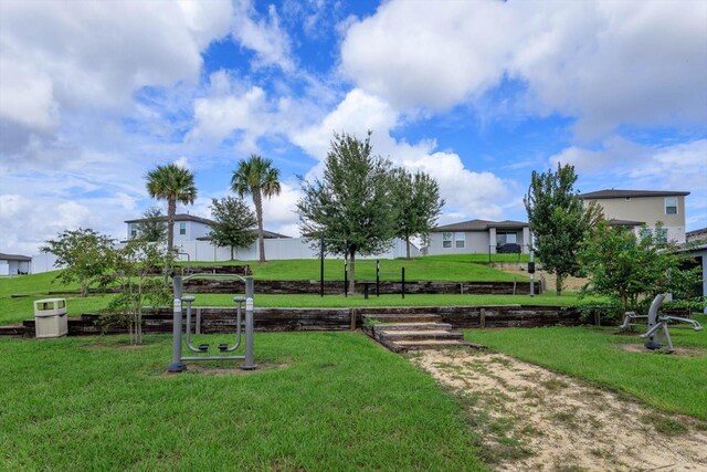 3654 Caspian St, Leesburg, FL 34748 - surrounding community with a lawn