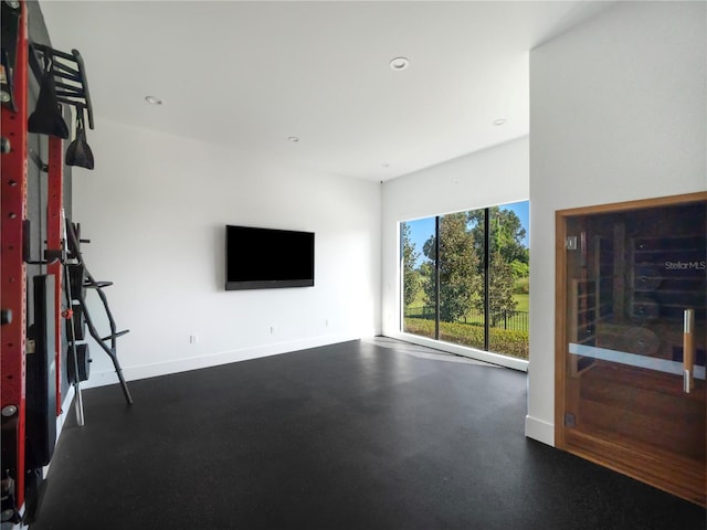 view of unfurnished living room