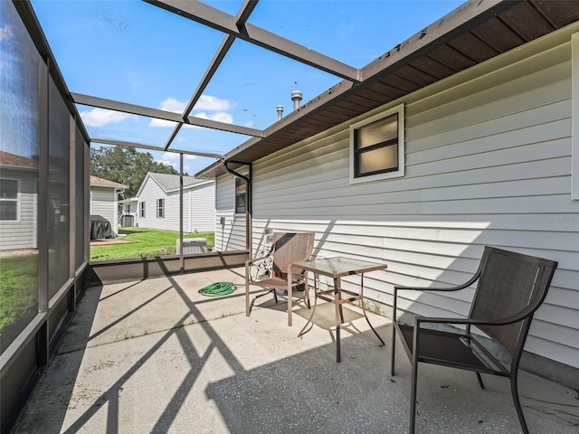 view of sunroom / solarium