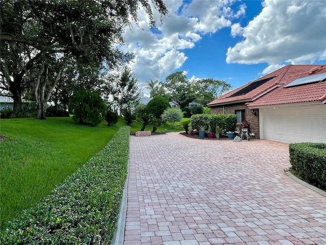 exterior space featuring a yard