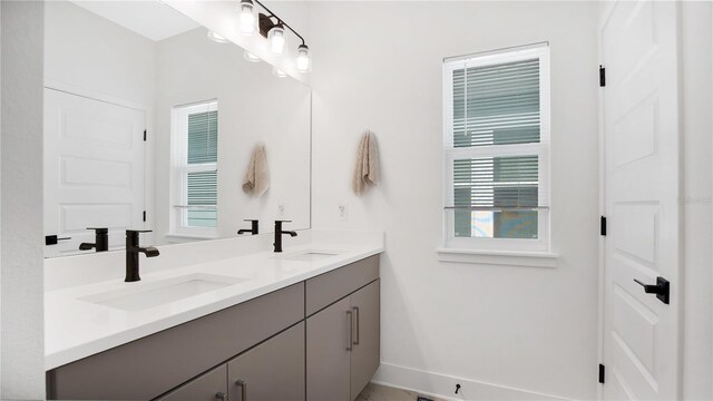 bathroom featuring vanity