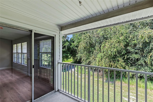 view of balcony