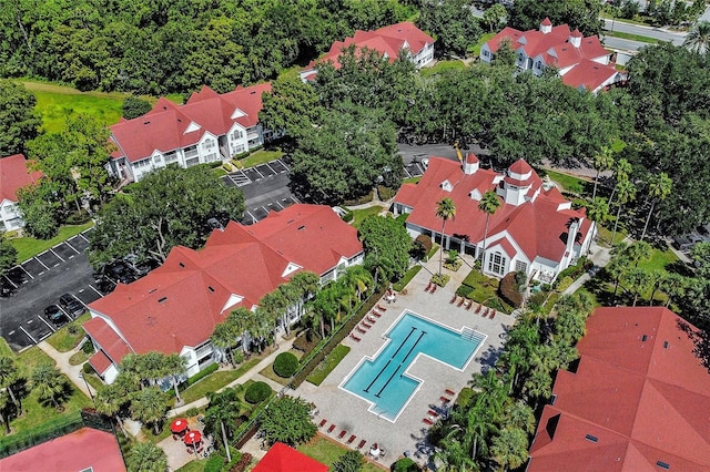 birds eye view of property