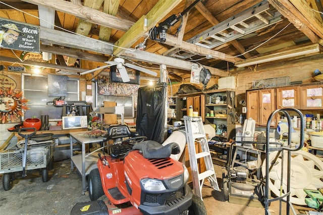 miscellaneous room with concrete flooring