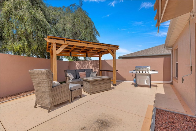 view of patio / terrace with outdoor lounge area