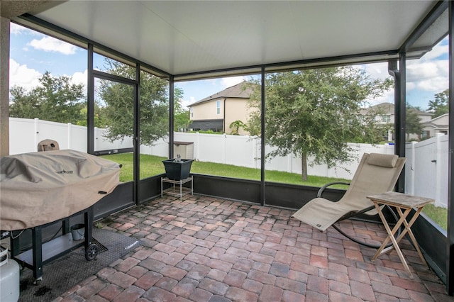 view of sunroom / solarium