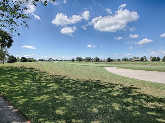 surrounding community featuring a lawn