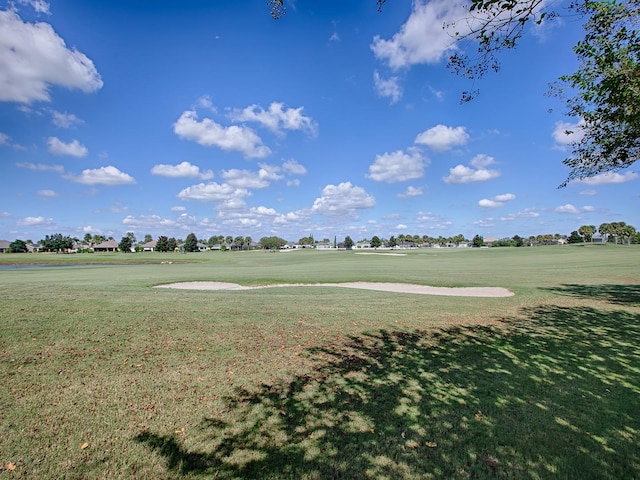 view of home's community with a yard