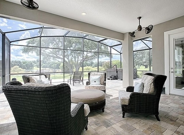 view of sunroom / solarium