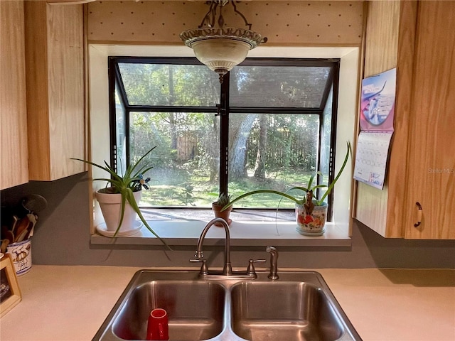 interior details with sink