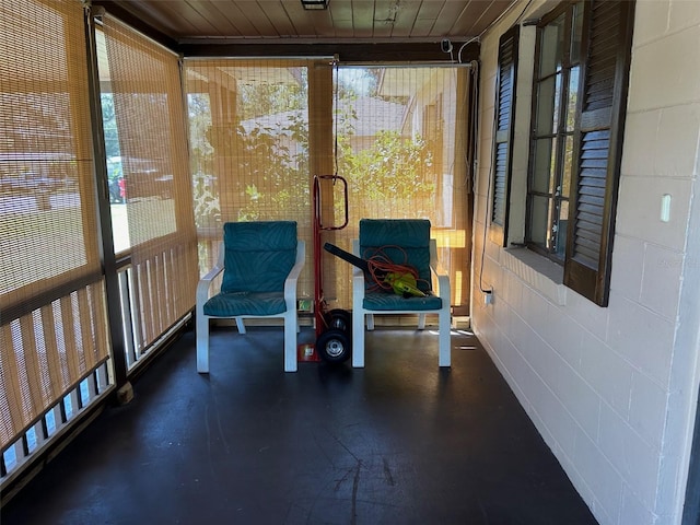 unfurnished sunroom featuring a healthy amount of sunlight