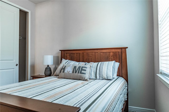 bedroom featuring a closet