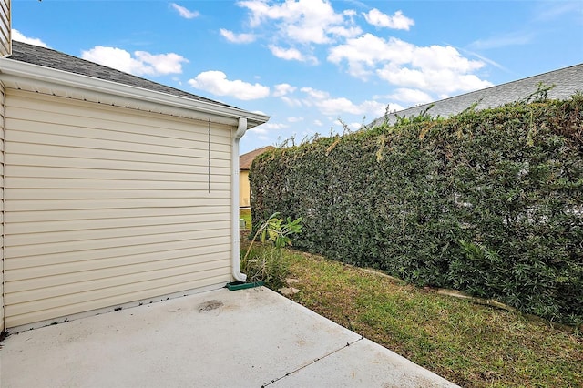 exterior space featuring a patio