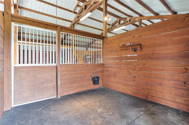 view of horse barn