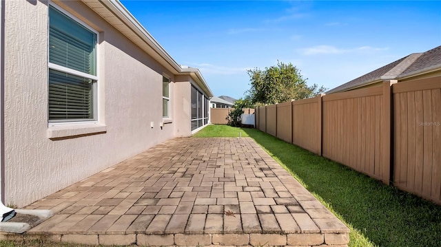 exterior space with a patio