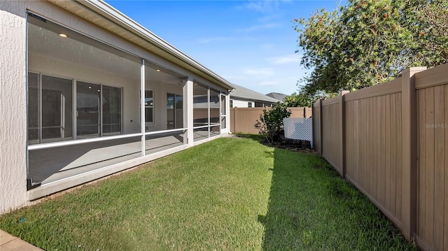 view of yard with a patio