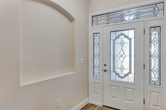 foyer featuring a healthy amount of sunlight