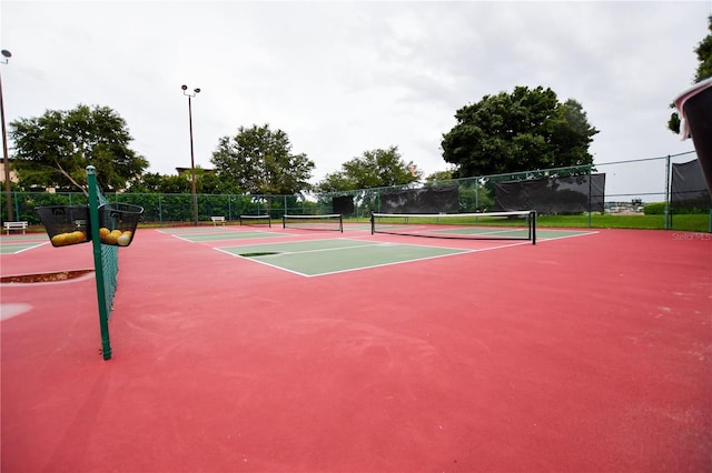 view of sport court