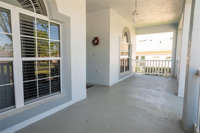 view of patio / terrace with a porch