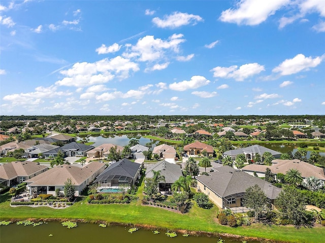 8732 Providence Ct, Mount Dora, FL 32757 - aerial view with a residential view and a water view