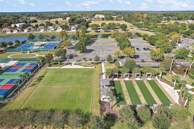 8732 Providence Ct, Mount Dora, FL 32757 - birds eye view of property featuring a water view