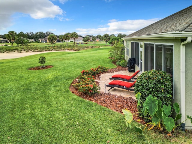 view of yard with a patio