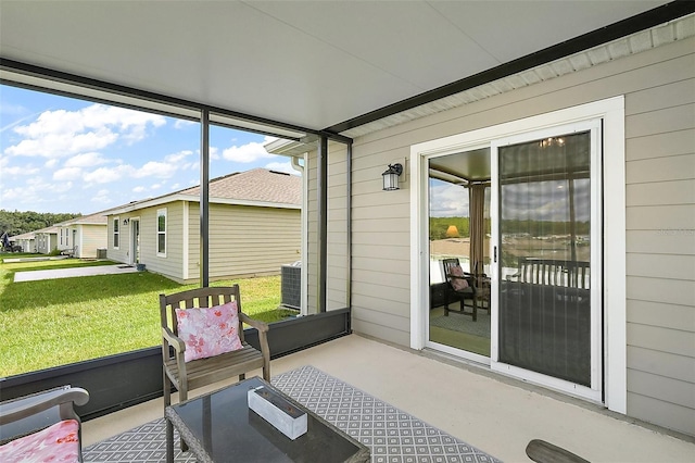 sunroom featuring a healthy amount of sunlight