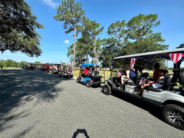 view of vehicle parking