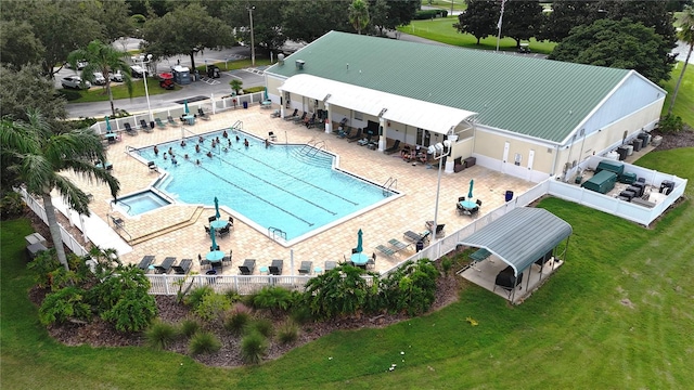 birds eye view of property