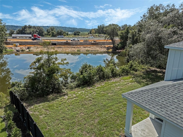 view of water feature