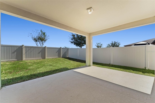 view of patio / terrace featuring a fenced backyard