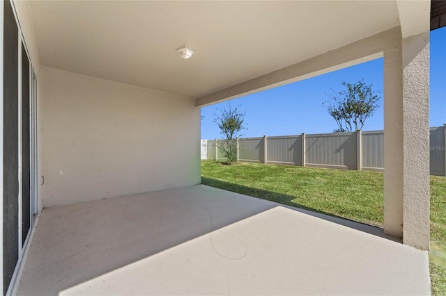 view of patio / terrace with a fenced backyard