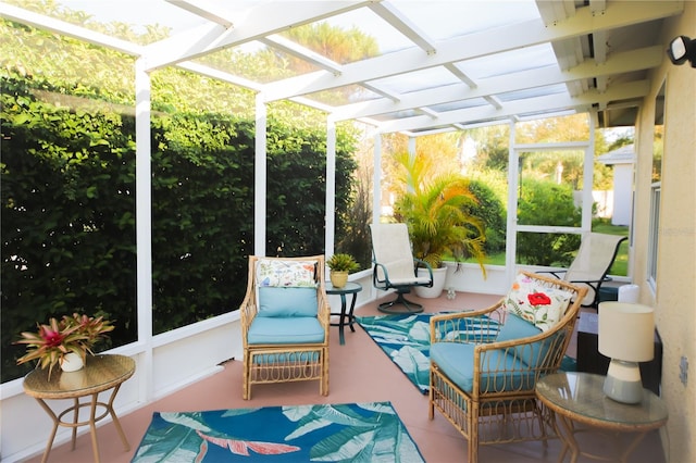 view of sunroom / solarium