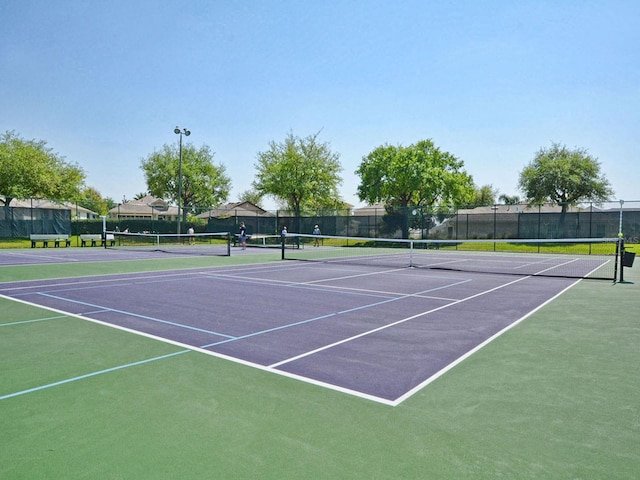 view of tennis court