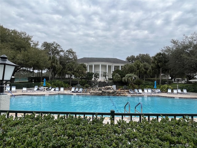 view of pool