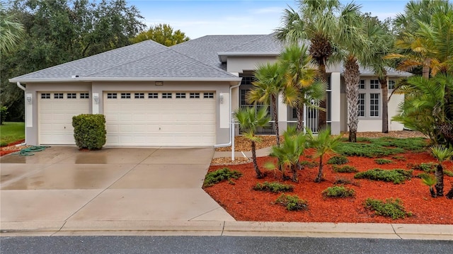 view of front of house featuring a garage