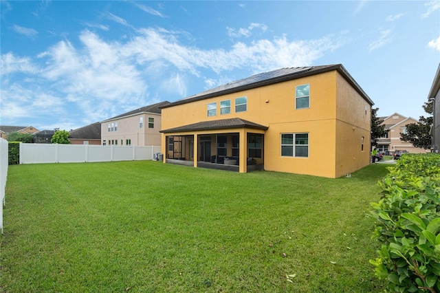 349 Morning View Dr, Winter Garden, FL 34787 - back of property featuring a sunroom and stucco siding