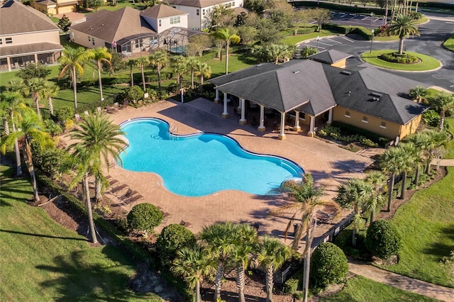 349 Morning View Dr, Winter Garden, FL 34787 - community pool with a gazebo and a patio area