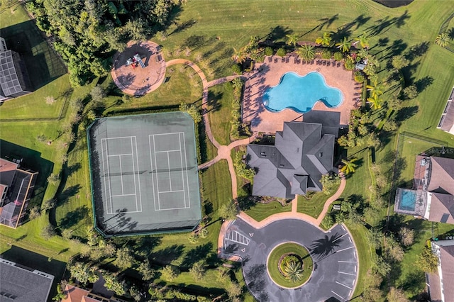 349 Morning View Dr, Winter Garden, FL 34787 - aerial view of a pool